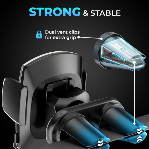 Bestrix Air Vent Phone Holder for Car – 360 Rotation, One-Hand Operation - Picture 8 of 10